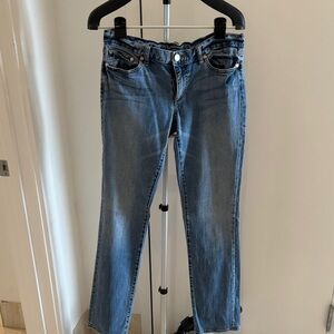 Tory Burch Classic Blue Straight-Leg Jeans